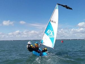 Learning to sail a dinghy with UKSA
