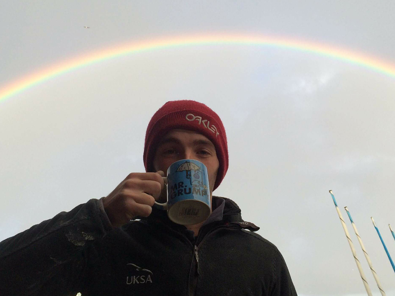 sam-shorten-drinking-tea-under a rainbow at-uksa-1