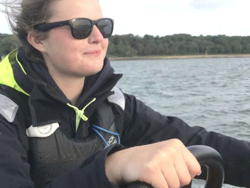 Sarah Bulman on her Powerboat Level 2 Course on the Superyacht interior course