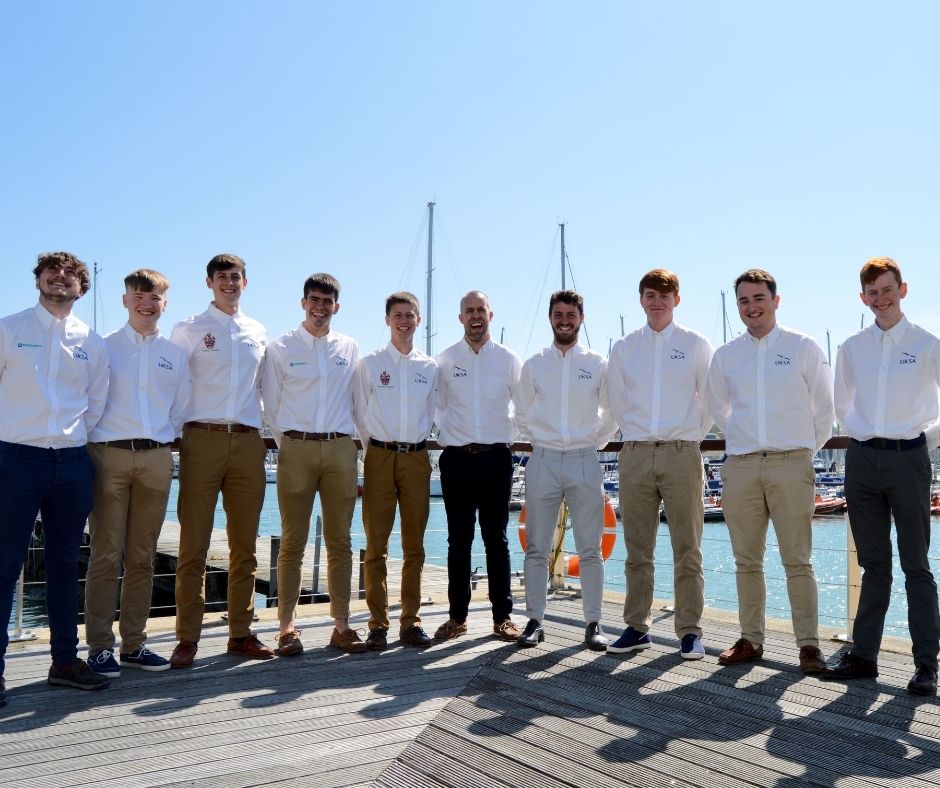 A group photo of the UKSA Superyacht Cadets