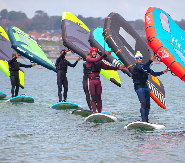 wingsurfing on the Solent