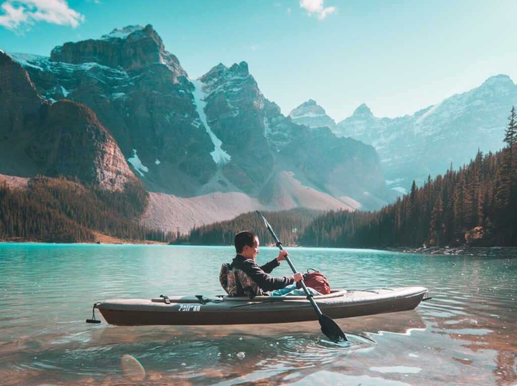 Kayaking in the wilderness