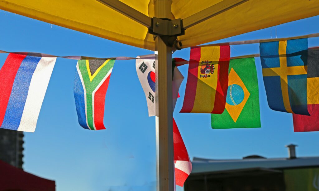 Row of flags