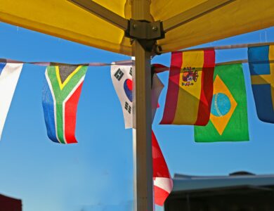 Row of flags